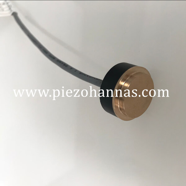 1 MHz Piezoelektrischer Element-Ultraschallwandler aus Messing für Ultraschall-Durchflussmesser